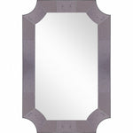 35" Gray Novelty Glass Framed Accent Mirror - Montana Home & Kitchen Co.