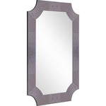 35" Gray Novelty Glass Framed Accent Mirror - Montana Home & Kitchen Co.