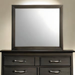 35" Gray Oak Framed Accent Mirror - Montana Home & Kitchen Co.