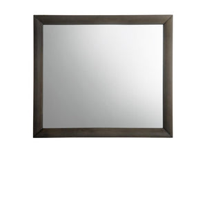 35" Gray Oak Framed Accent Mirror - Montana Home & Kitchen Co.