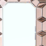 35" Rose Gold Glass Framed Accent Mirror - Montana Home & Kitchen Co.