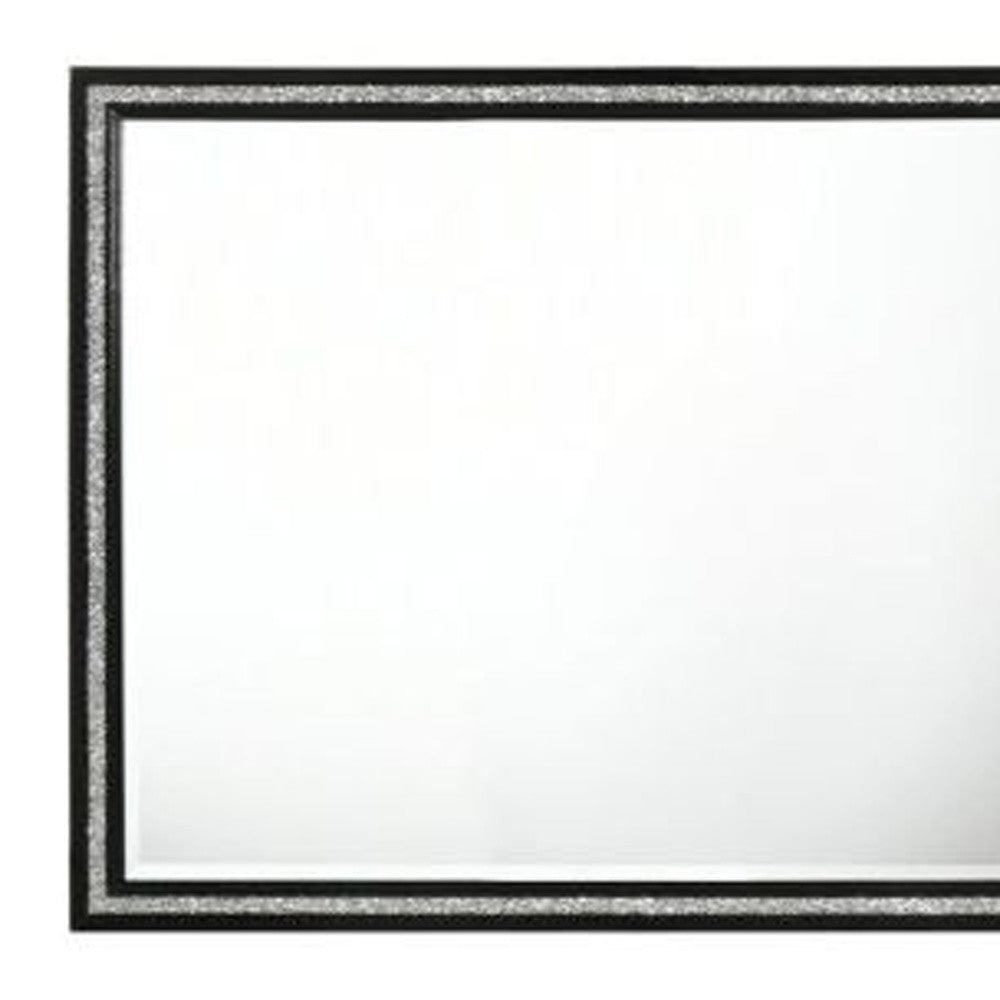 35" Weathered Black Dresser Mirror - Montana Home & Kitchen Co.