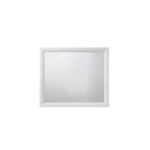 35" White Rectangle Dresser Mirror Mounts To Dresser With Frame - Montana Home & Kitchen Co.