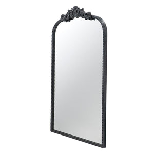 36" Black Arch Iron Framed Accent Mirror - Montana Home & Kitchen Co.