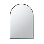 36" Black Metal Arch Accent Mirror - Montana Home & Kitchen Co.