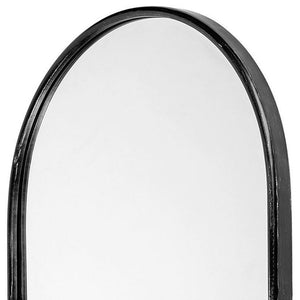 36" Black Oval Metal Framed Accent Mirror - Montana Home & Kitchen Co.