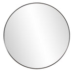 36" Black Round Framed Accent Mirror - Montana Home & Kitchen Co.