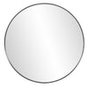 36" Black Round Framed Accent Mirror - Montana Home & Kitchen Co.