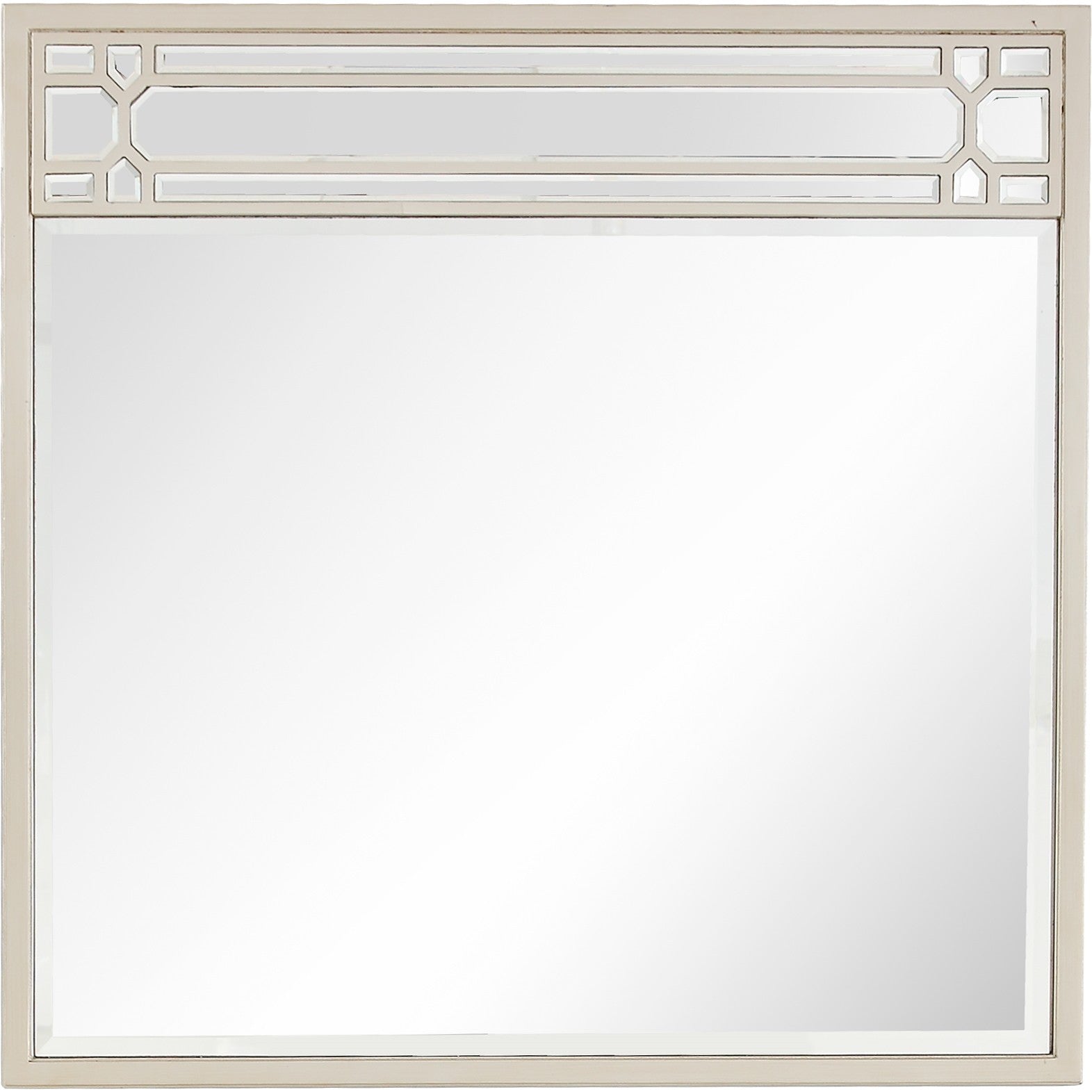 36" Champagne Square Metal Framed Accent Mirror - Montana Home & Kitchen Co.