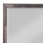 36" Dark Cherry Rectangle Dresser Mirror Mounts To Dresser With Frame - Montana Home & Kitchen Co.