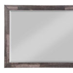 36" Dark Cherry Rectangle Dresser Mirror Mounts To Dresser With Frame - Montana Home & Kitchen Co.