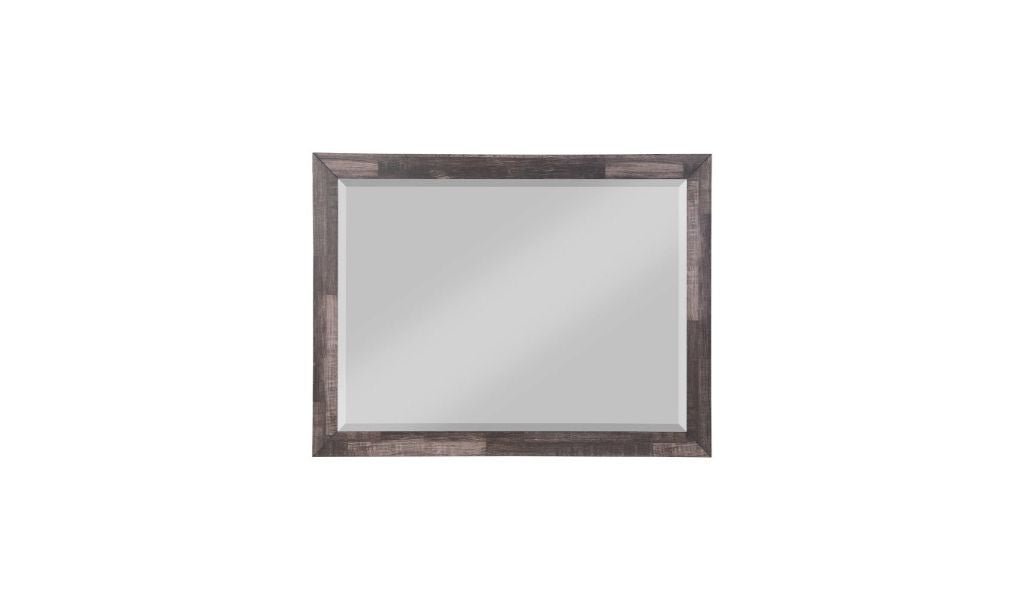 36" Dark Cherry Rectangle Dresser Mirror Mounts To Dresser With Frame - Montana Home & Kitchen Co.