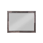 36" Dark Cherry Rectangle Dresser Mirror Mounts To Dresser With Frame - Montana Home & Kitchen Co.