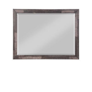 36" Dark Cherry Rectangle Dresser Mirror Mounts To Dresser With Frame - Montana Home & Kitchen Co.