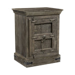 36" Distressed Brown Solid Wood Nightstand - Montana Home & Kitchen Co.