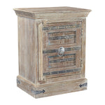 36" Distressed White Solid Wood Nightstand - Montana Home & Kitchen Co.