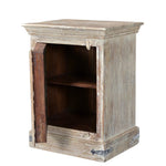 36" Distressed White Solid Wood Nightstand - Montana Home & Kitchen Co.