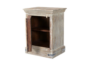 36" Distressed White Solid Wood Nightstand - Montana Home & Kitchen Co.