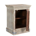 36" Distressed White Solid Wood Nightstand - Montana Home & Kitchen Co.