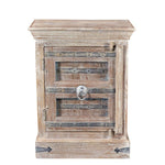 36" Distressed White Solid Wood Nightstand - Montana Home & Kitchen Co.