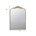 36" Gold Arch Iron Framed Accent Mirror - Montana Home & Kitchen Co.