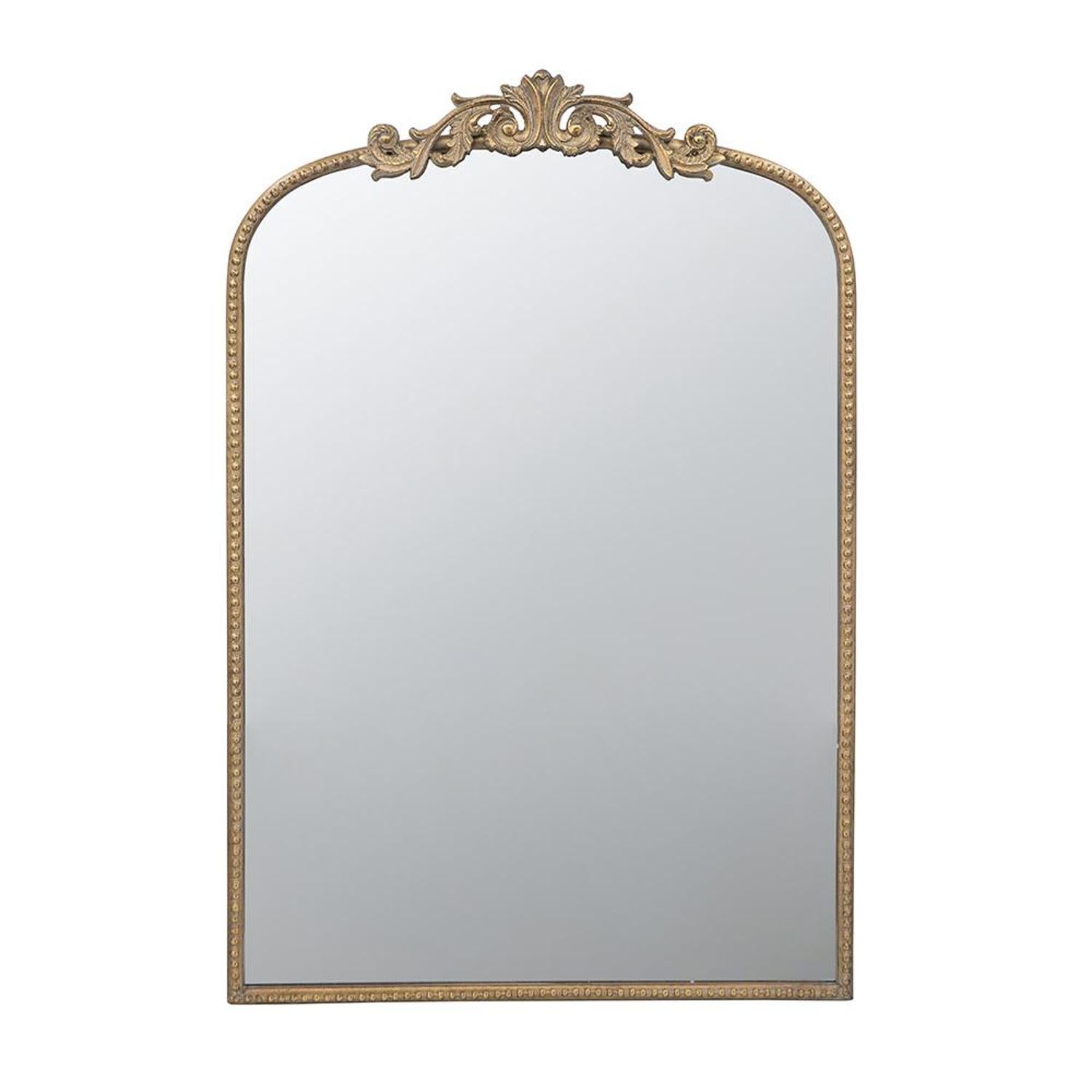 36" Gold Arch Iron Framed Accent Mirror - Montana Home & Kitchen Co.