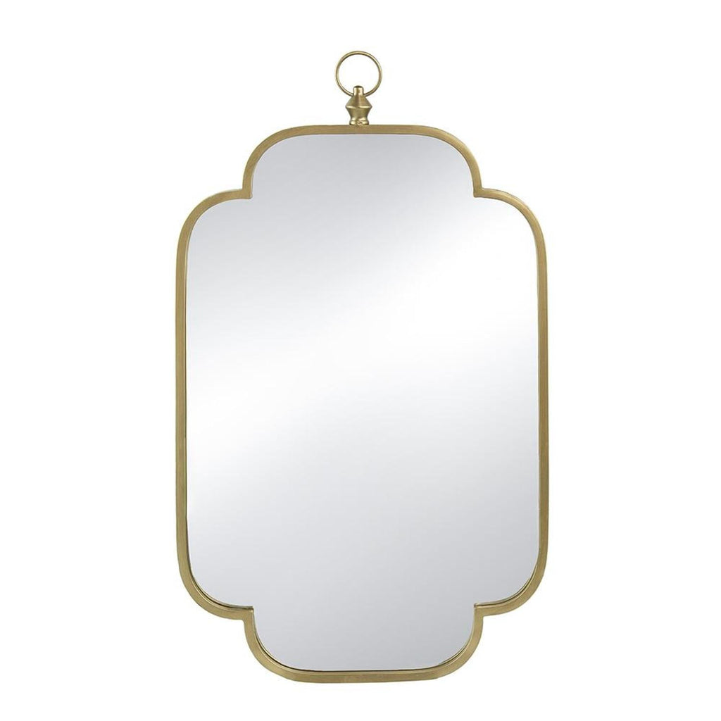 36" Gold Novelty Iron Framed Accent Mirror - Montana Home & Kitchen Co.