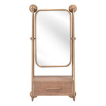 36" Gold Steel Framed Accent Mirror - Montana Home & Kitchen Co.