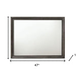 36" Gray Dresser Mirror - Montana Home & Kitchen Co.