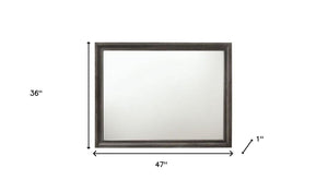 36" Gray Dresser Mirror - Montana Home & Kitchen Co.