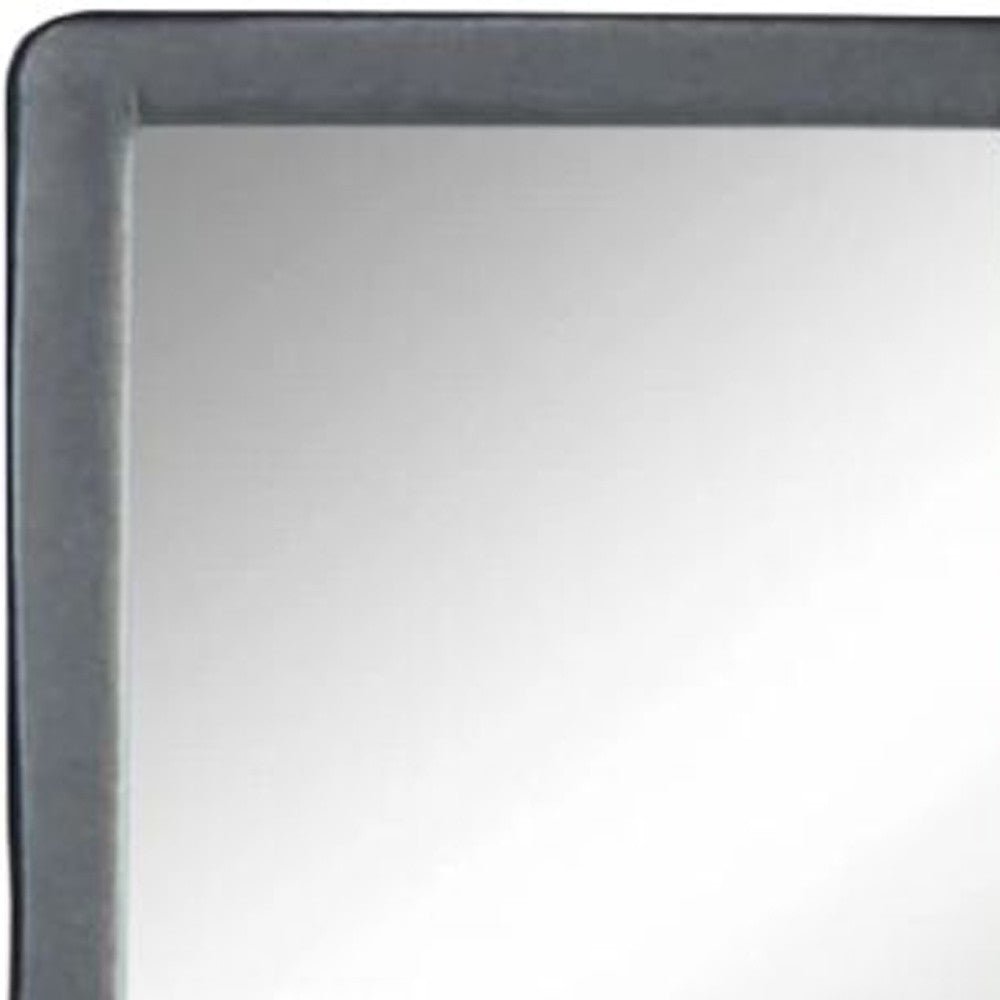 36" Light Gray Framed Mirror - Montana Home & Kitchen Co.