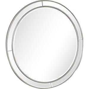 36" Silver Framed Accent Mirror - Montana Home & Kitchen Co.