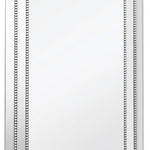 36" Silver Glass Framed Accent Mirror - Montana Home & Kitchen Co.