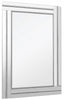 36" Silver Glass Framed Accent Mirror - Montana Home & Kitchen Co.