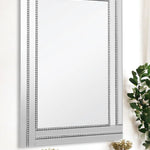 36" Silver Glass Framed Accent Mirror - Montana Home & Kitchen Co.