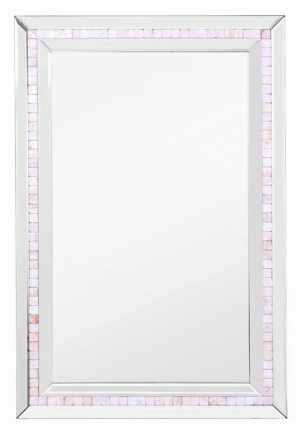 36" Silver Glass Framed Accent Mirror - Montana Home & Kitchen Co.