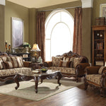 37" Brown Velvet Damask Club Chair - Montana Home & Kitchen Co.