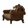 37" Brown Velvet Damask Club Chair - Montana Home & Kitchen Co.