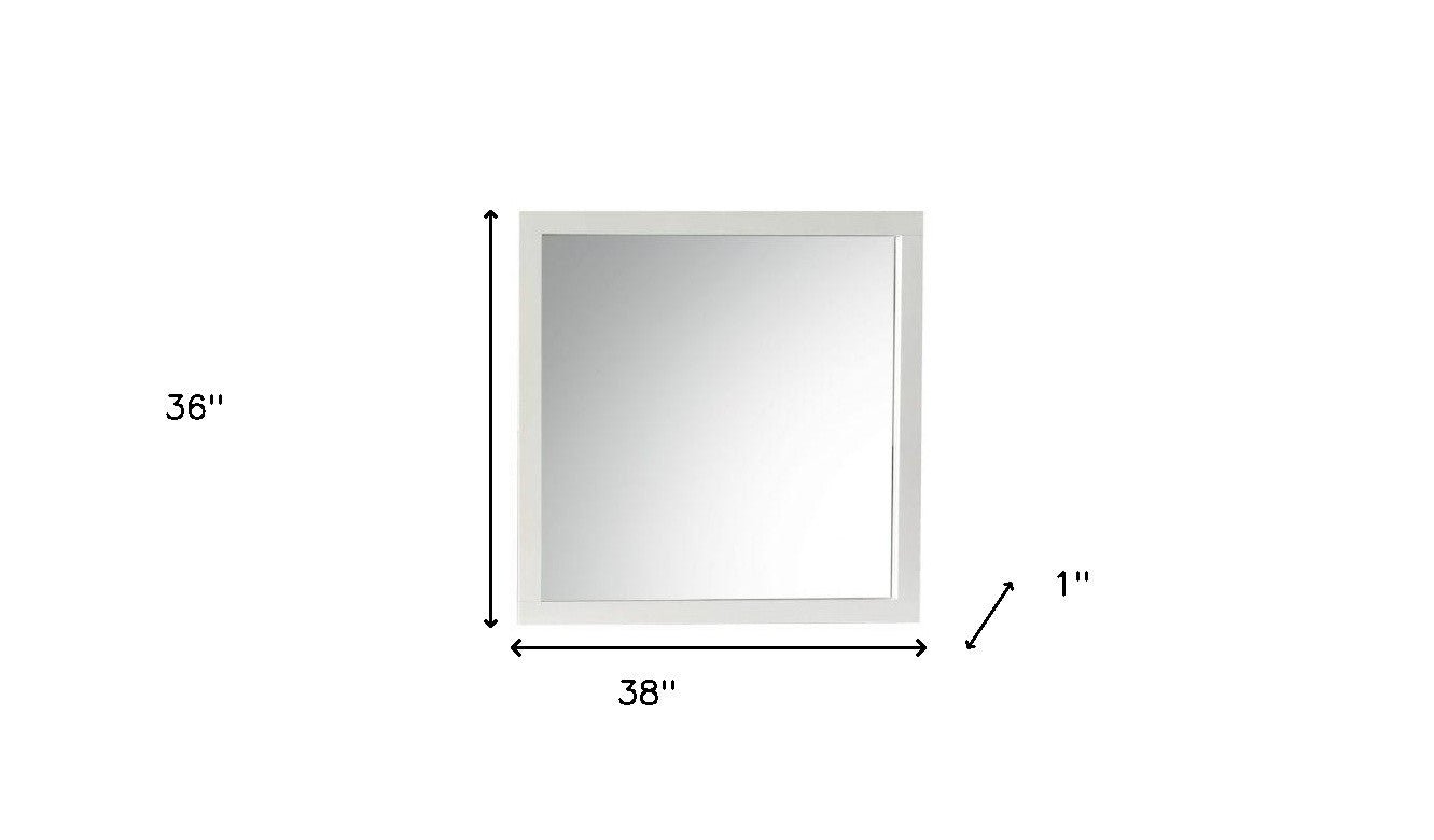 38" White Dresser Mirror - Montana Home & Kitchen Co.