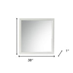 38" White Dresser Mirror - Montana Home & Kitchen Co.