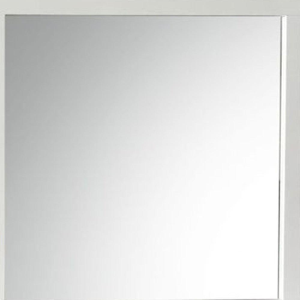 38" White Dresser Mirror - Montana Home & Kitchen Co.