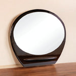 39" Brown Oval Framed Dresser Mirror - Montana Home & Kitchen Co.