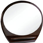 39" Brown Oval Framed Dresser Mirror - Montana Home & Kitchen Co.