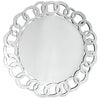 39" Clear Round Glass Framed Accent Mirror - Montana Home & Kitchen Co.