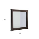 39" Wenge Mdf And Glass Mirror - Montana Home & Kitchen Co.