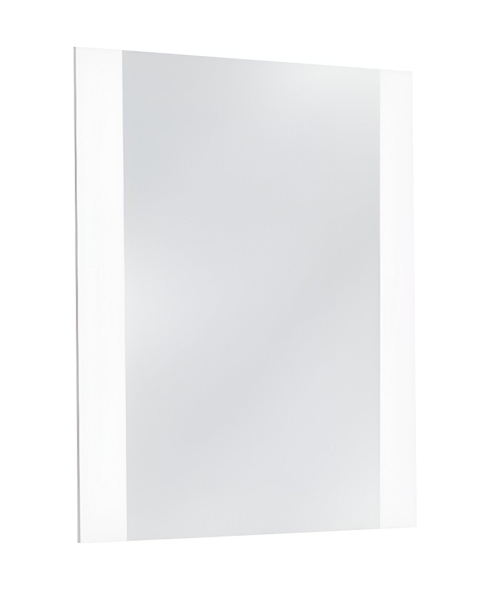 39" White Mdf Steel And Glass Mirror - Montana Home & Kitchen Co.