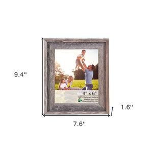 4" X 6" Natural Weathered Gray Picture Frame - Montana Home & Kitchen Co.