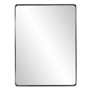 40" Black Metal Framed Accent Mirror - Montana Home & Kitchen Co.