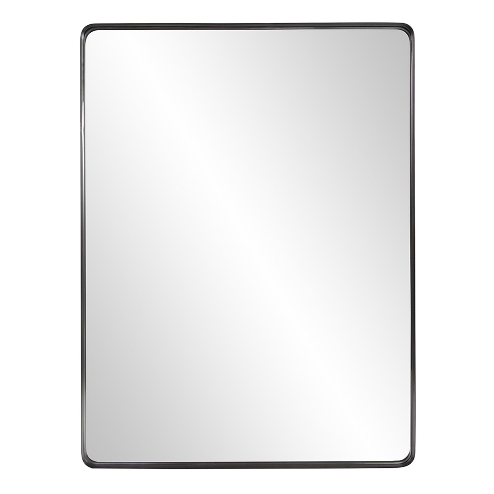 40" Black Metal Framed Accent Mirror - Montana Home & Kitchen Co.