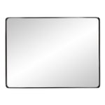 40" Black Metal Framed Accent Mirror - Montana Home & Kitchen Co.